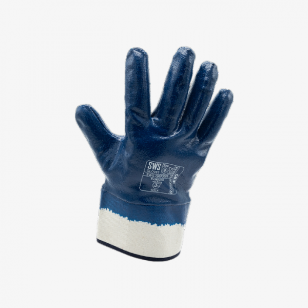 SWS-GRIP3003 NITRILE GLOVES WITH CANVAS CUFF
