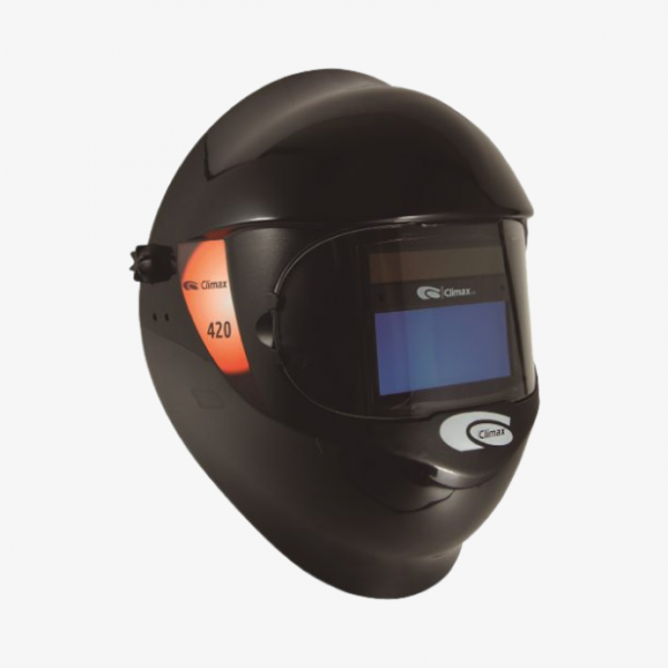 Welding shield with auto darkening visor 420