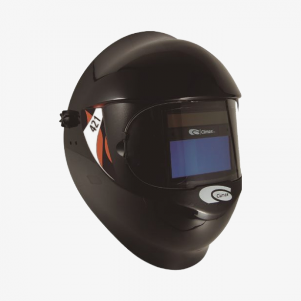 Welding shield with auto darkening visor 421