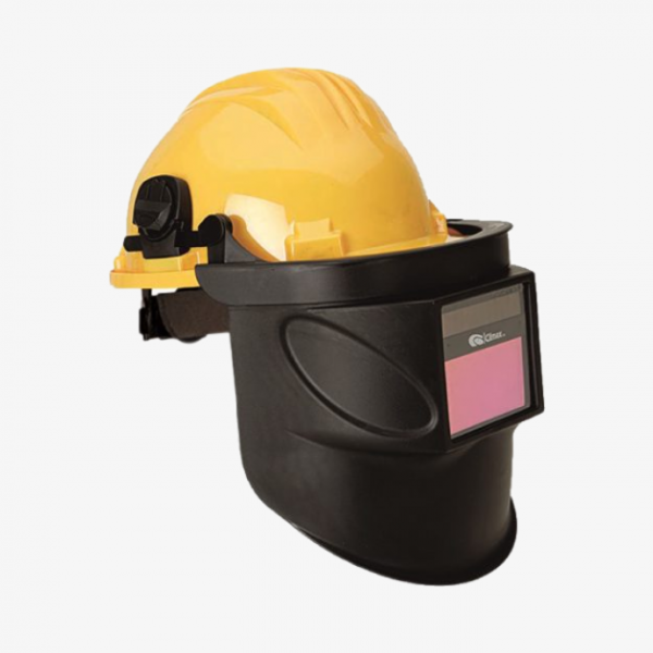 Welding shield with auto darkening visor 415-E